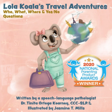 Load image into Gallery viewer, Lola Koala's Travel Adventures: Who, What, Where & Yes/No Questions